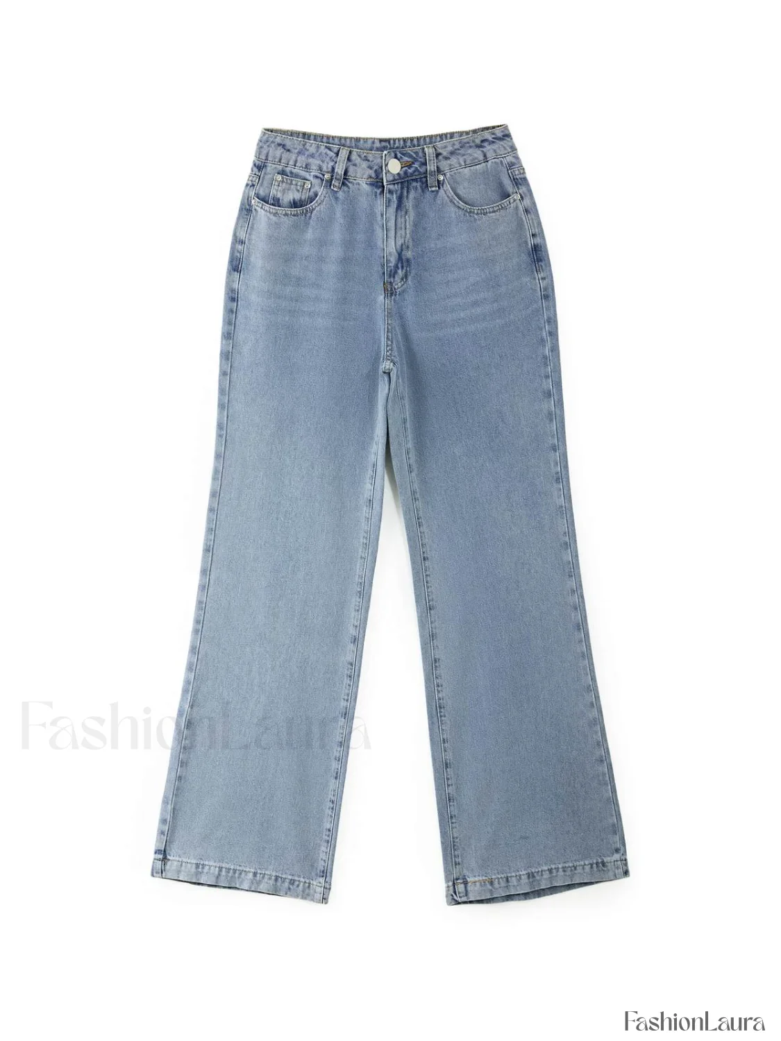 Mid Waist Washed Boyfriend Jeans - Image 38