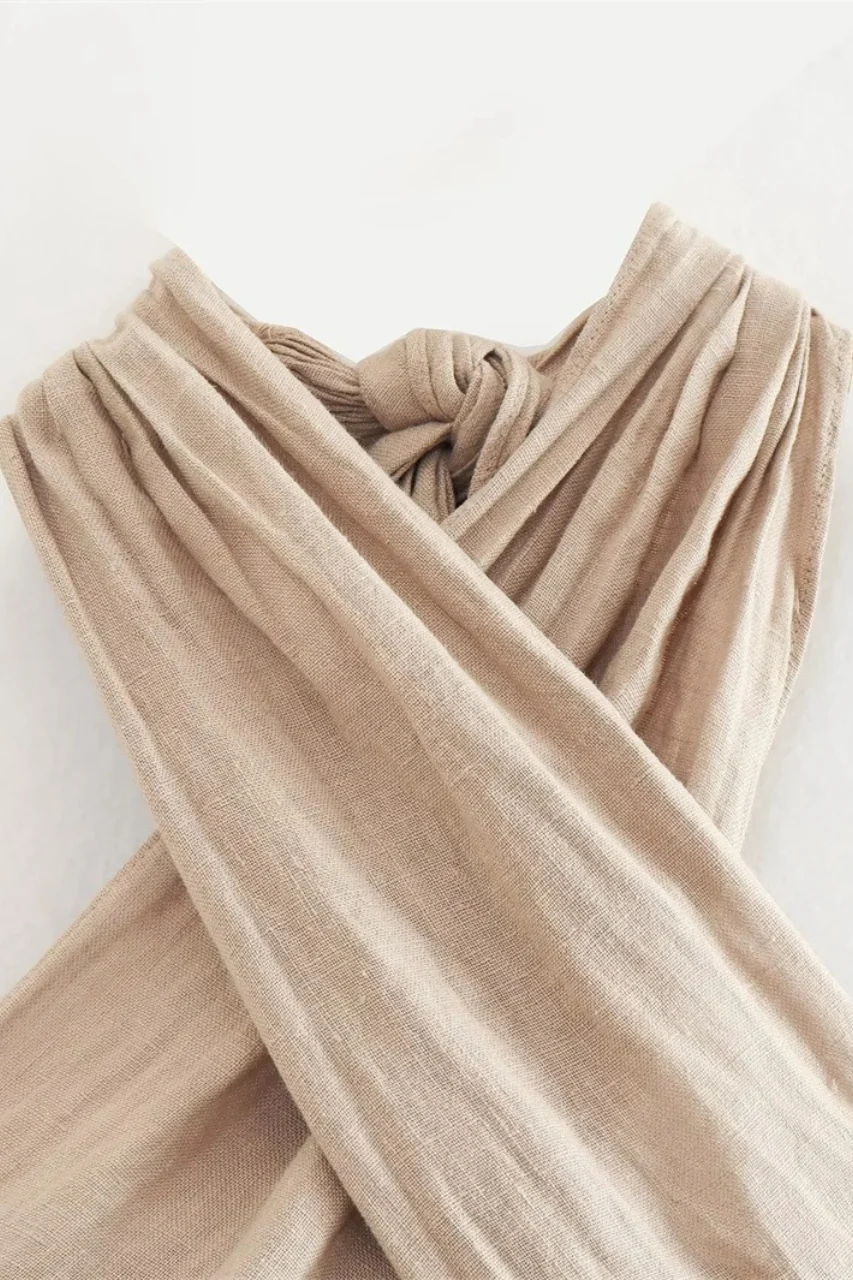 Minimalist Halter Linen Halter Top - Image 3