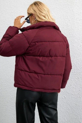 Modern Cropped Puffy Puffer Jacket - Image 2