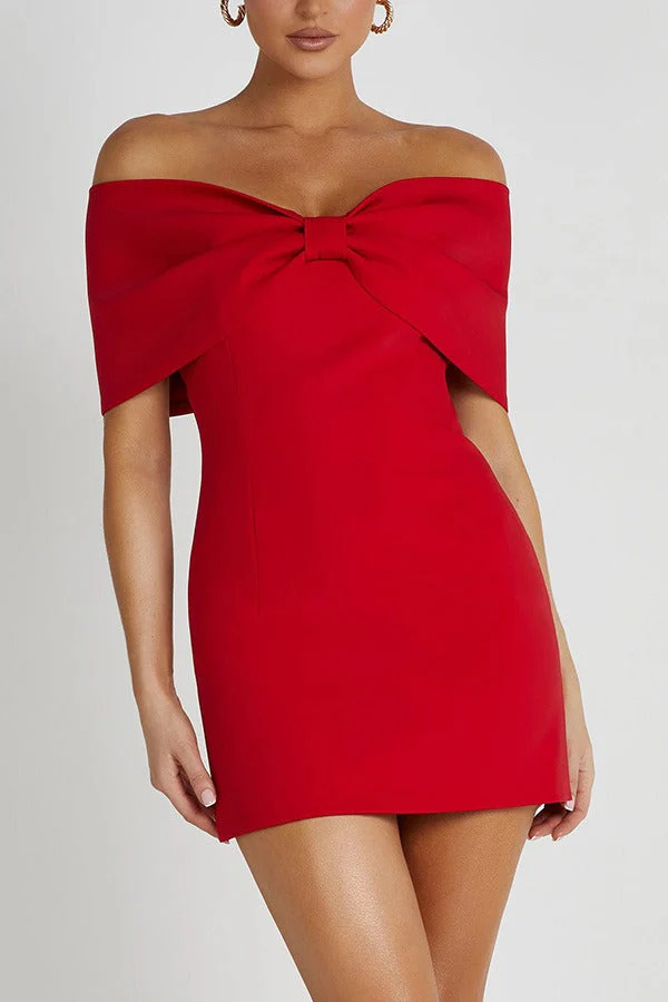 Off-the-shoulder Bodycon Cocktail Dress - Image 2