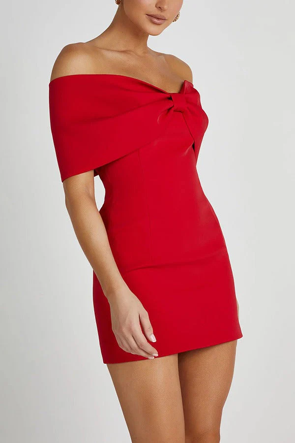Off-the-shoulder Bodycon Cocktail Dress - Image 8