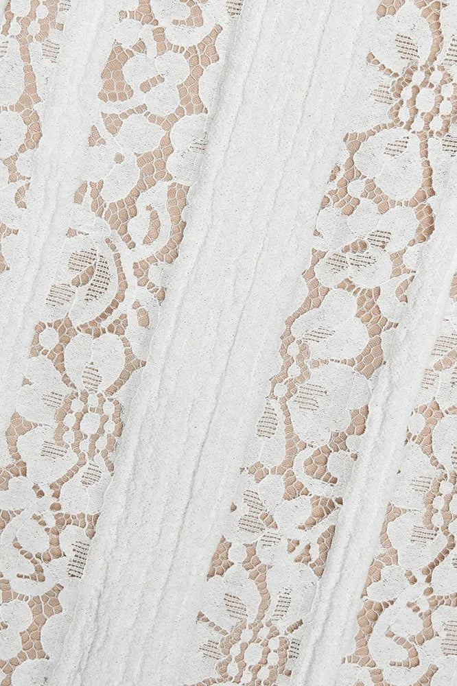 Off-Shoulder Lace Bodycon Boho Dress - Image 11