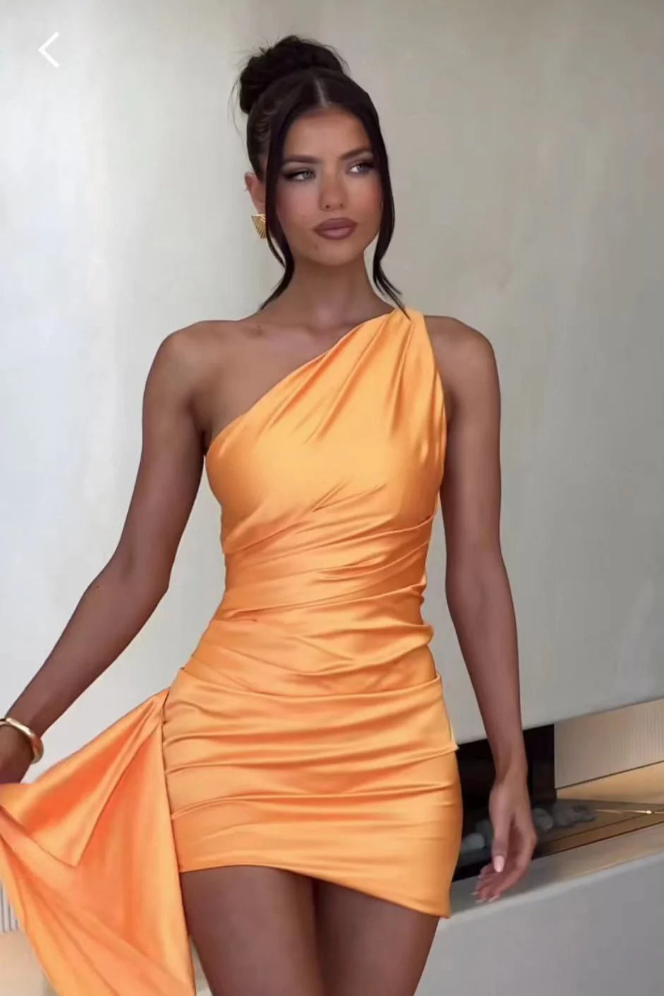 One-Shoulder Bodycon Cocktail Dress - Image 3