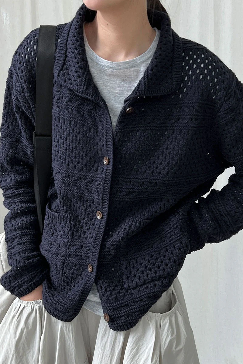 Openwork Knit Cardigan - Image 2