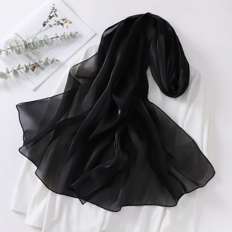 Organza Sheer Glossy Elegant Head Scarf - Image 4