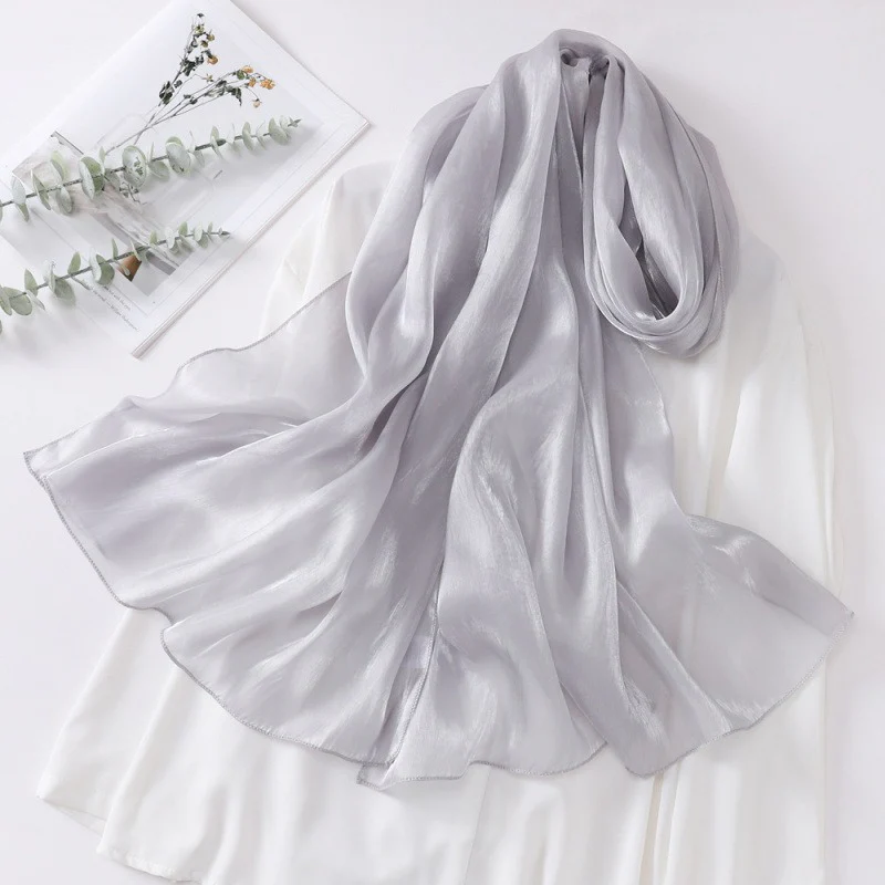 Organza Sheer Glossy Elegant Head Scarf - Image 6