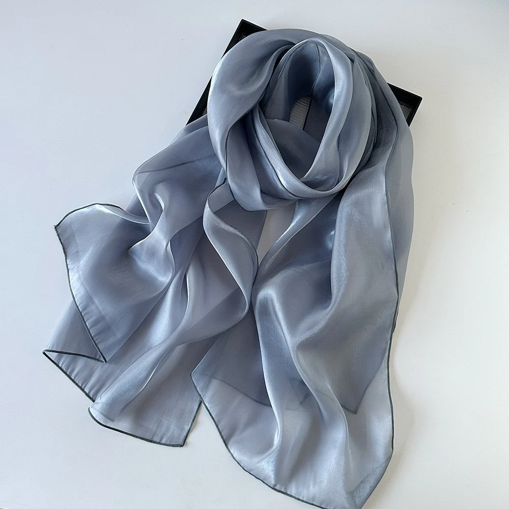 Organza Sheer Glossy Elegant Head Scarf - Image 7