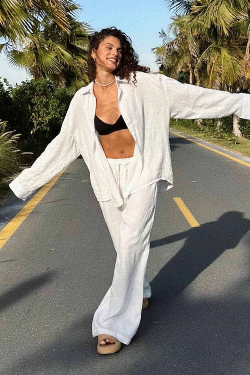 Oversized Long Sleeve Blouse - Image 4