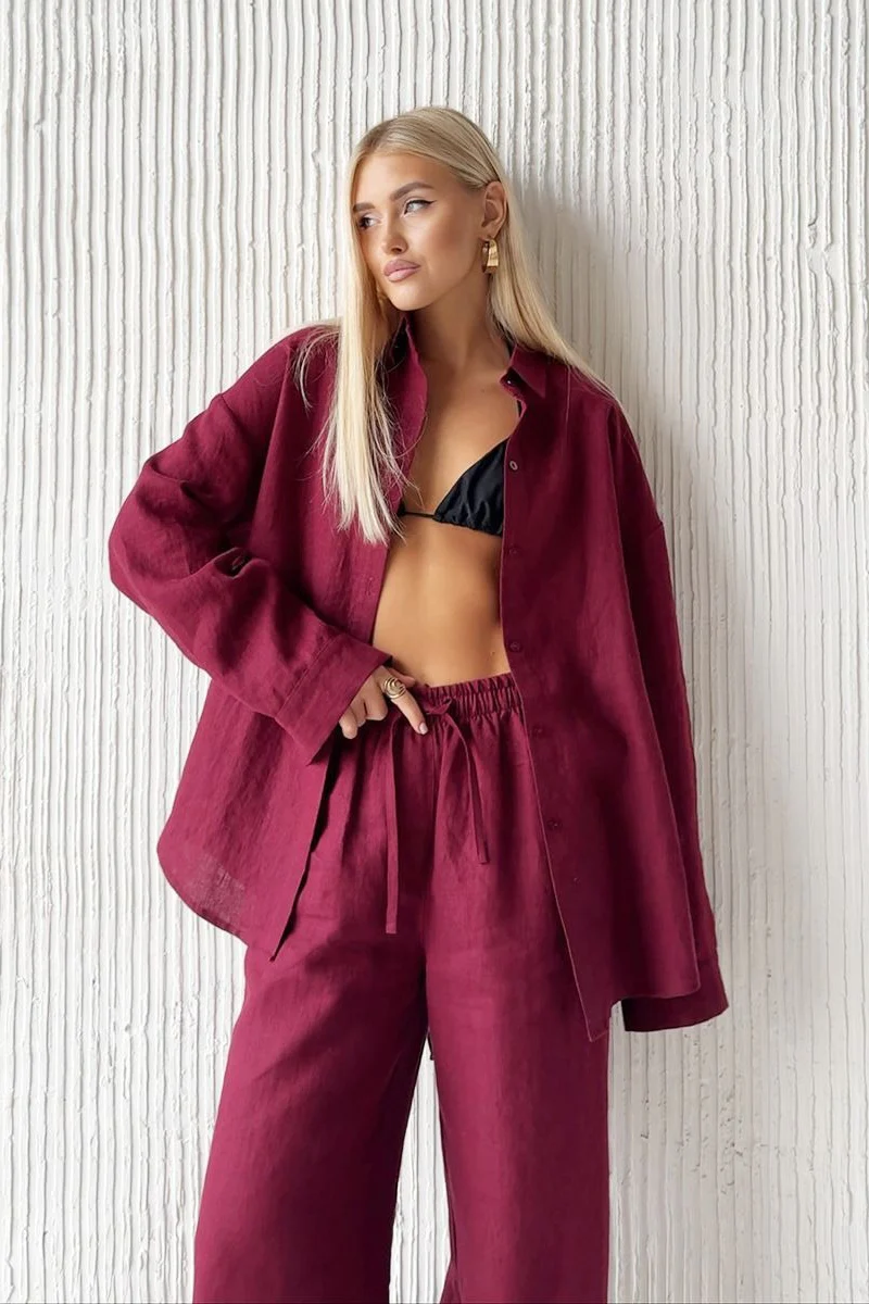 Oversized Long Sleeve Blouse - Image 5