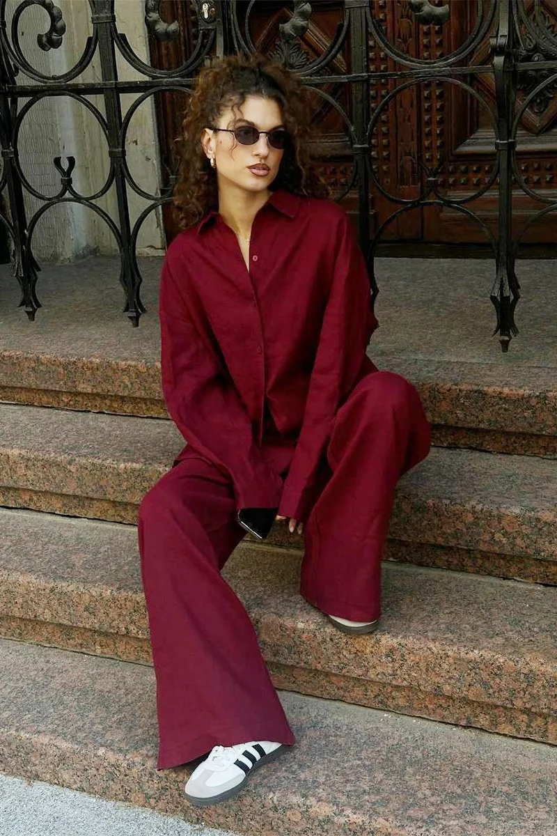 Oversized Long Sleeve Blouse - Image 6