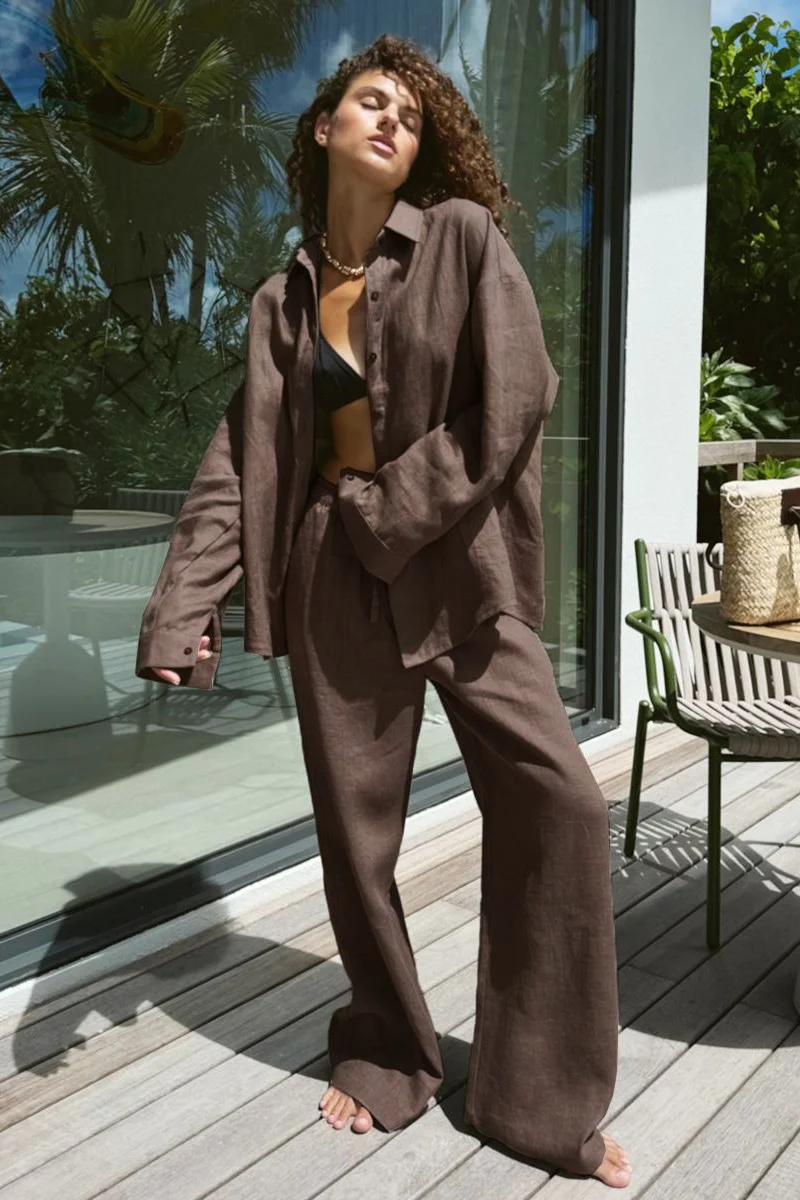 Oversized Long Sleeve Blouse - Image 7