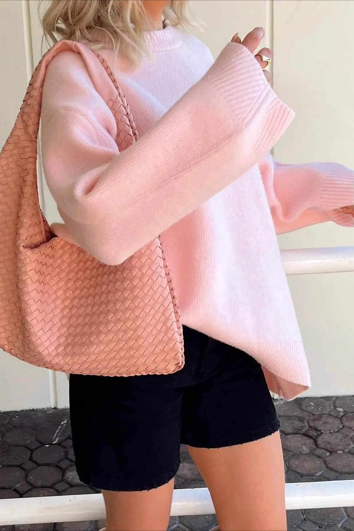 Oversized Long Sleeve Pullover Sweater - Image 3