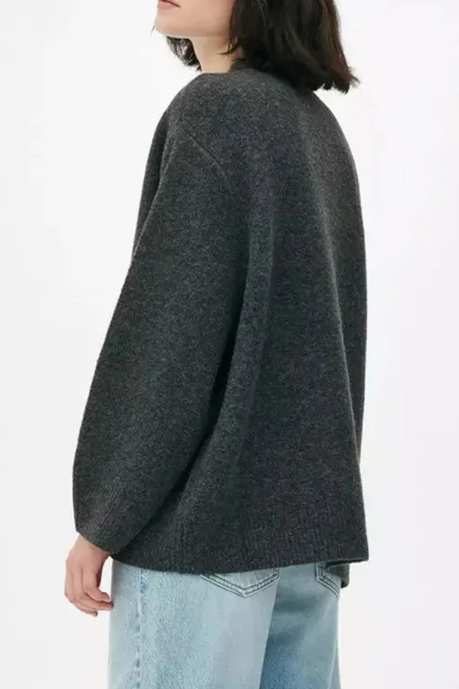 Oversized Long Sleeve Pullover Sweater - Image 6
