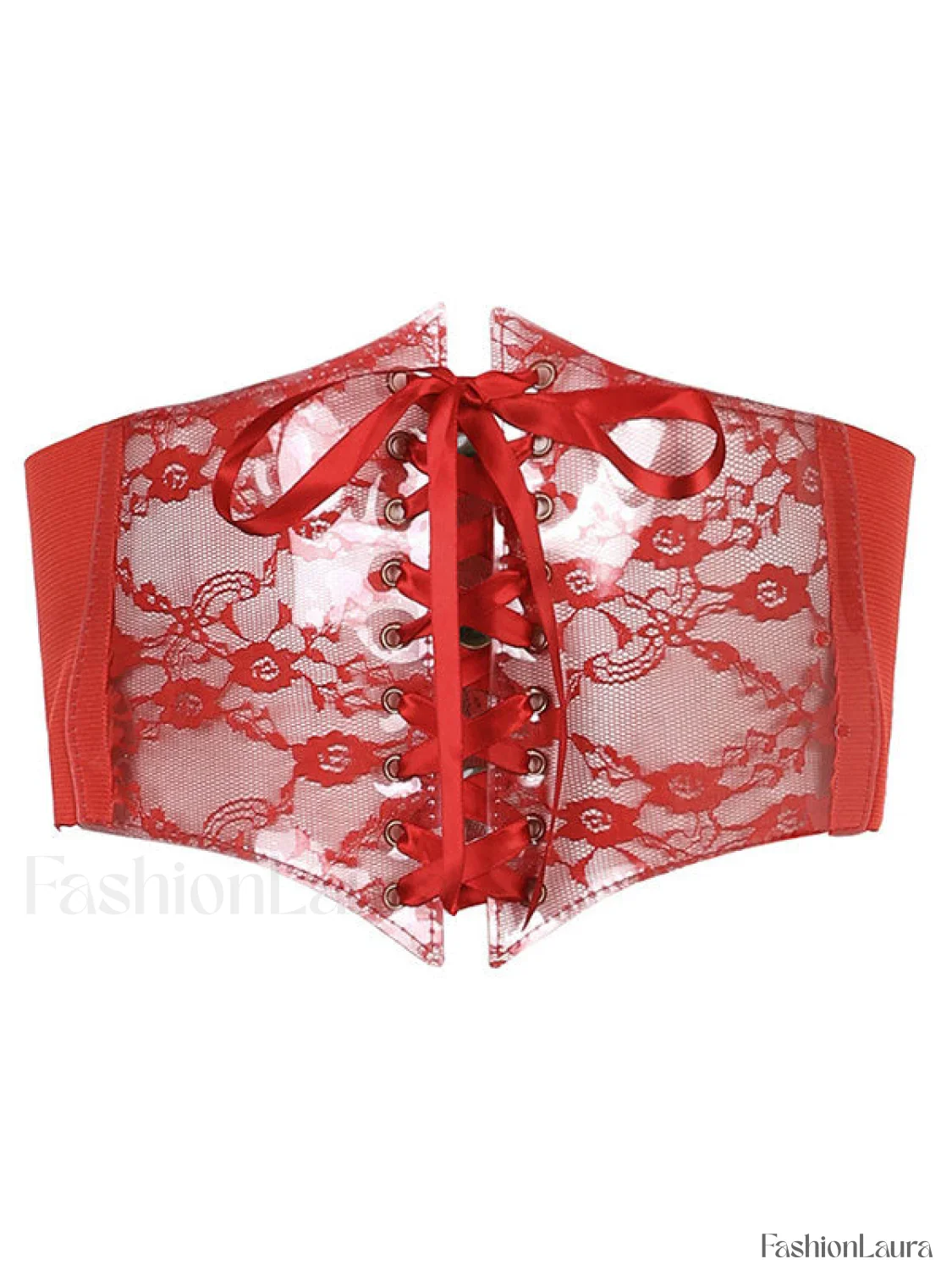 Patchwork Lace Corset Top - Image 20