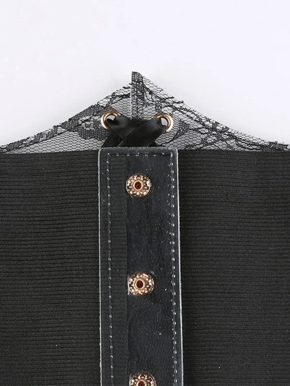 Patchwork Lace Corset Top - Image 6