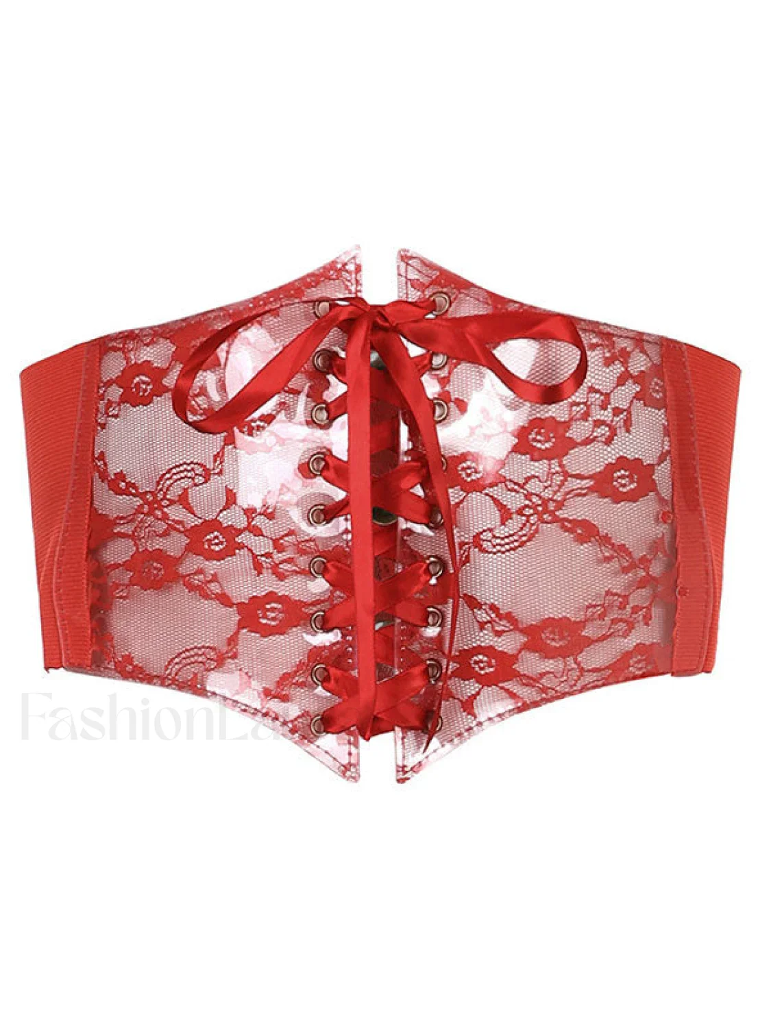 Patchwork Lace Corset Top - Image 9