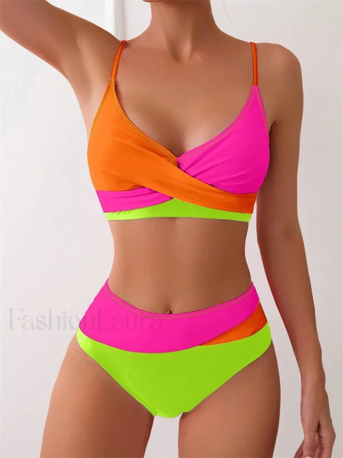 Patchwork String Bikini Set - Image 19
