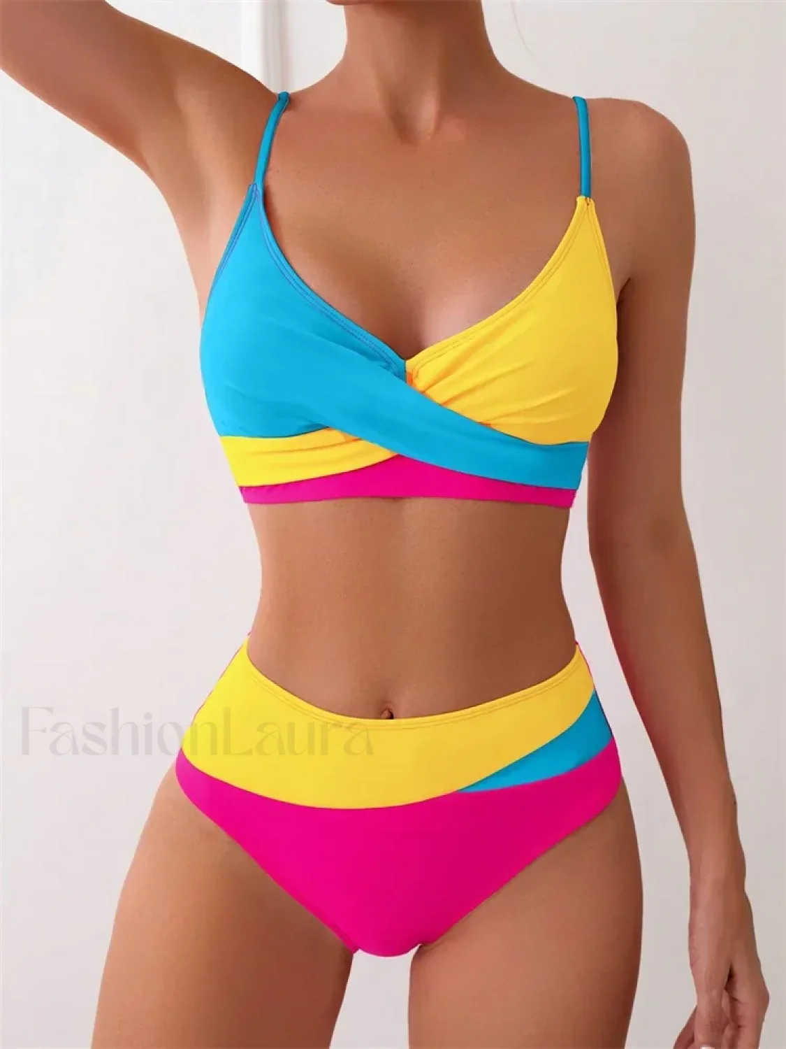 Patchwork String Bikini Set - Image 23