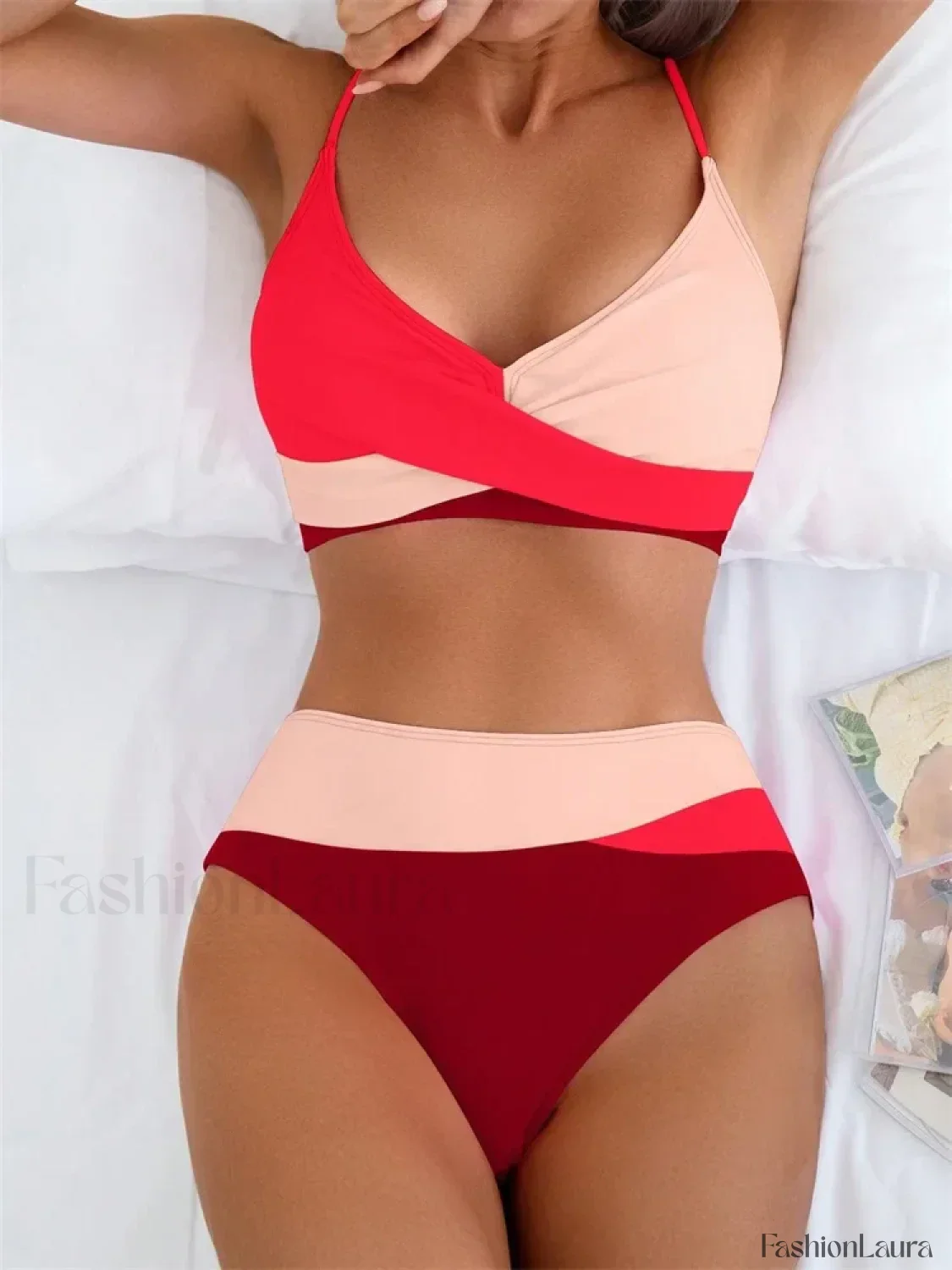 Patchwork String Bikini Set - Image 56