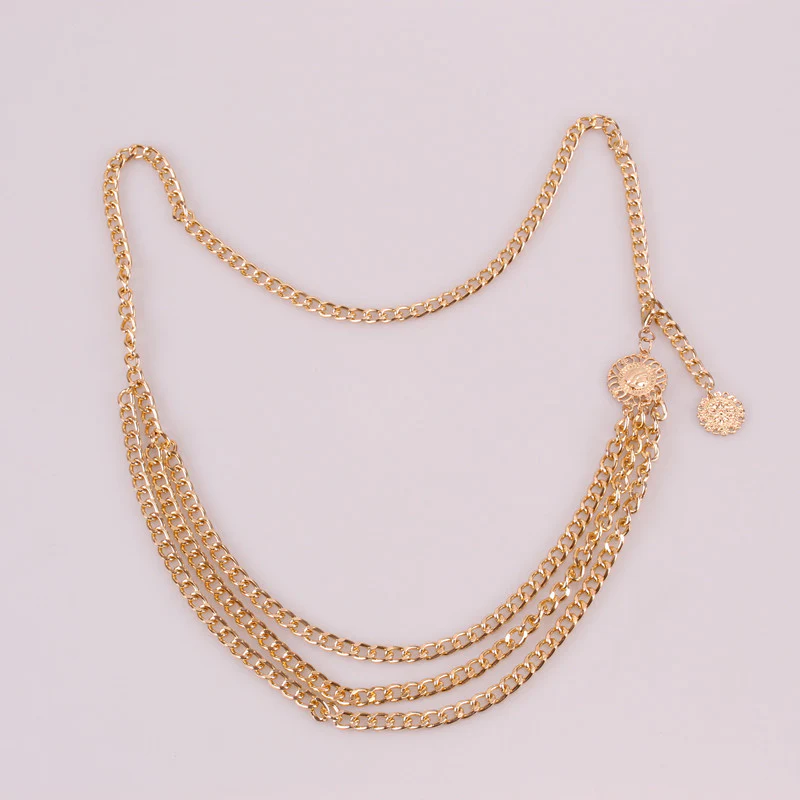 Pendant Alloy Layered Waist Chain - Image 5