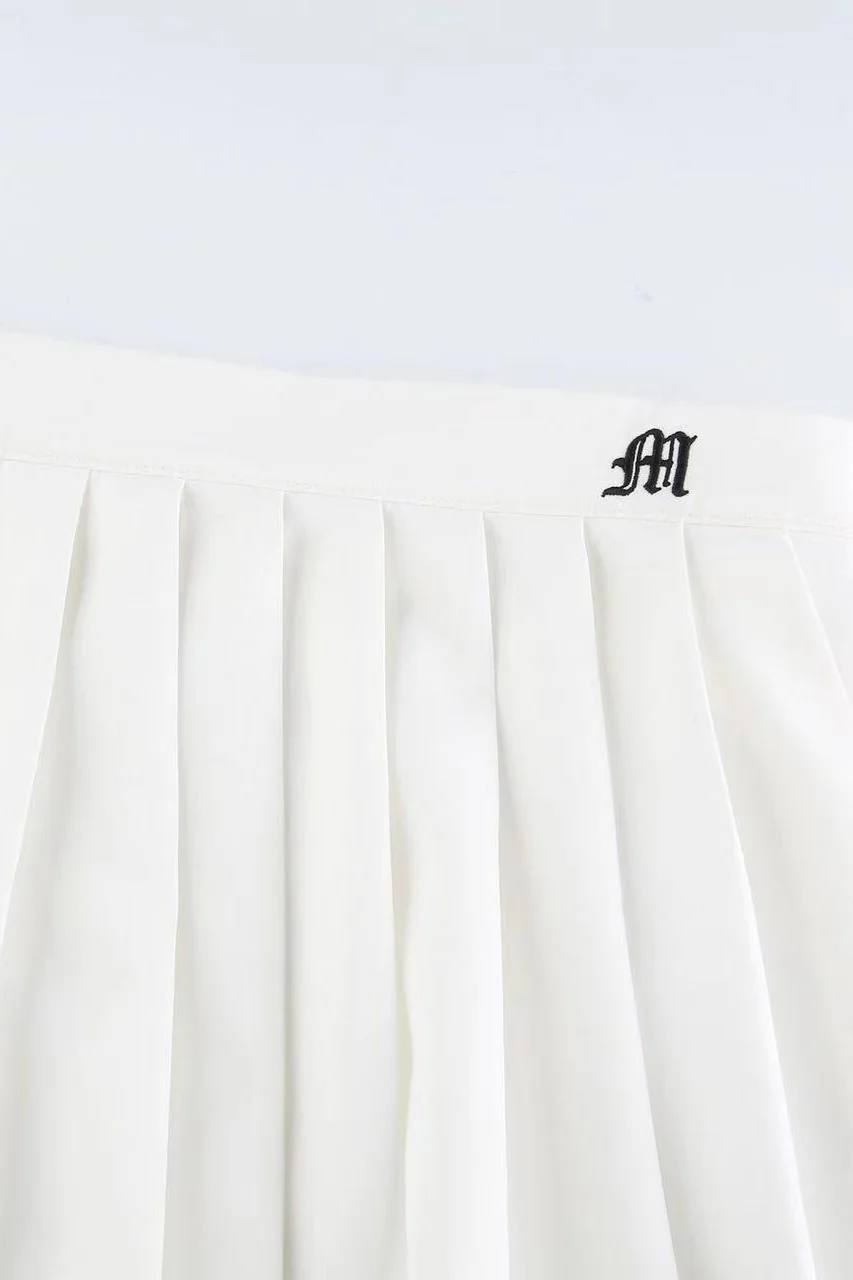 Pleated Anti-Chafe High Waist Pocket Sports Skirt - Image 7