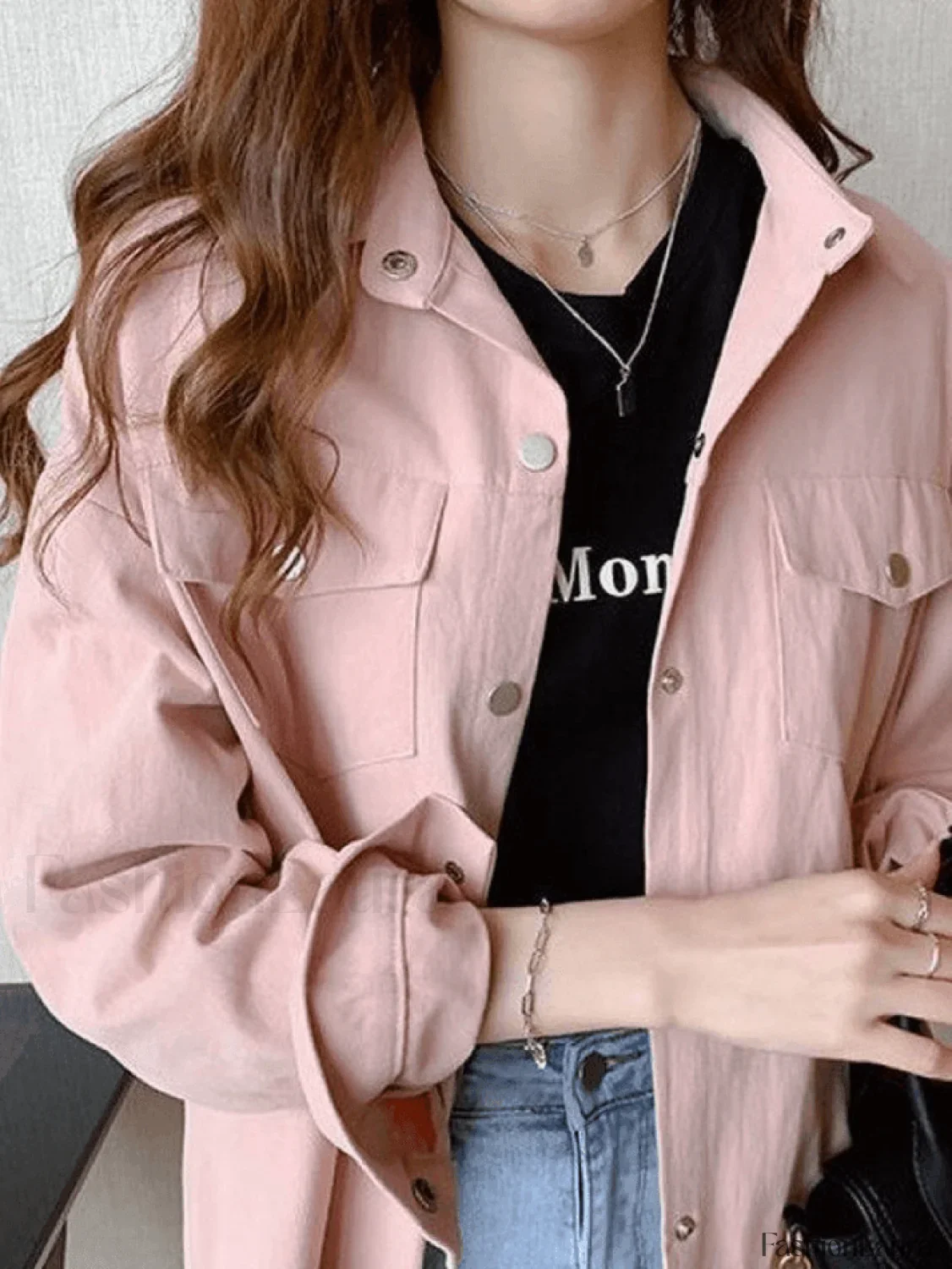 Pleated Long Sleeve Blouse - Image 25