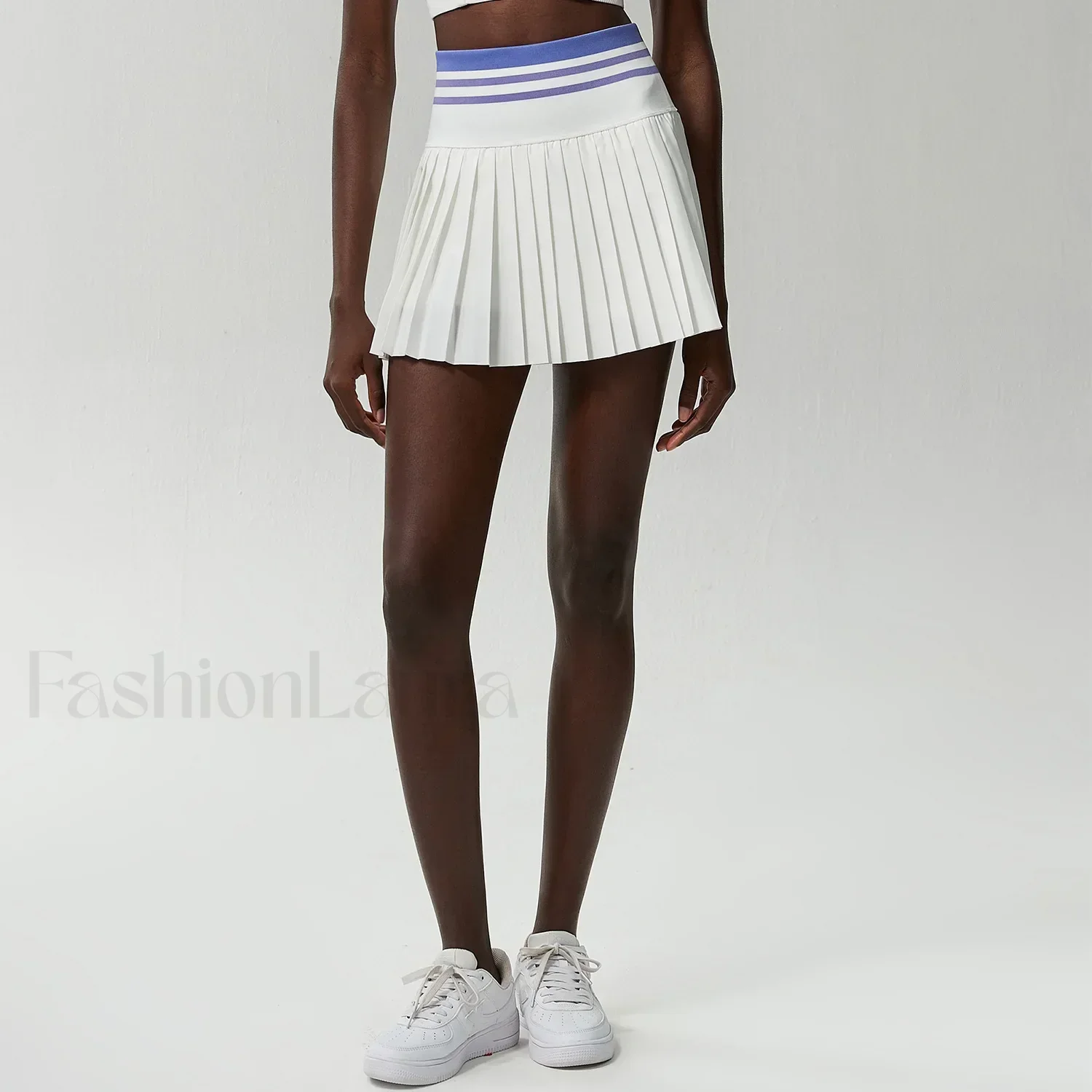 Pleated Tennis High Waist Sport Skirt - Image 12