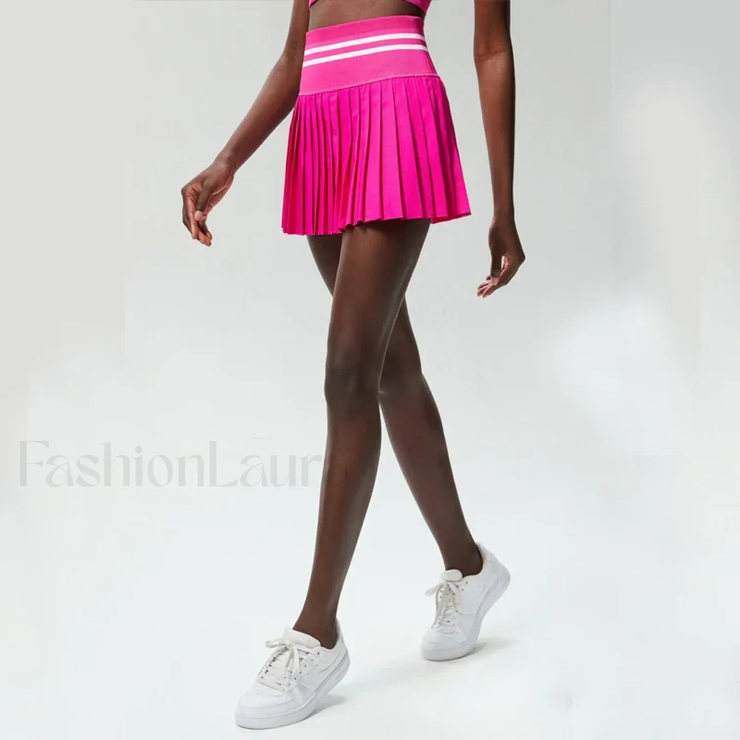 Pleated Tennis High Waist Sport Skirt - Image 13
