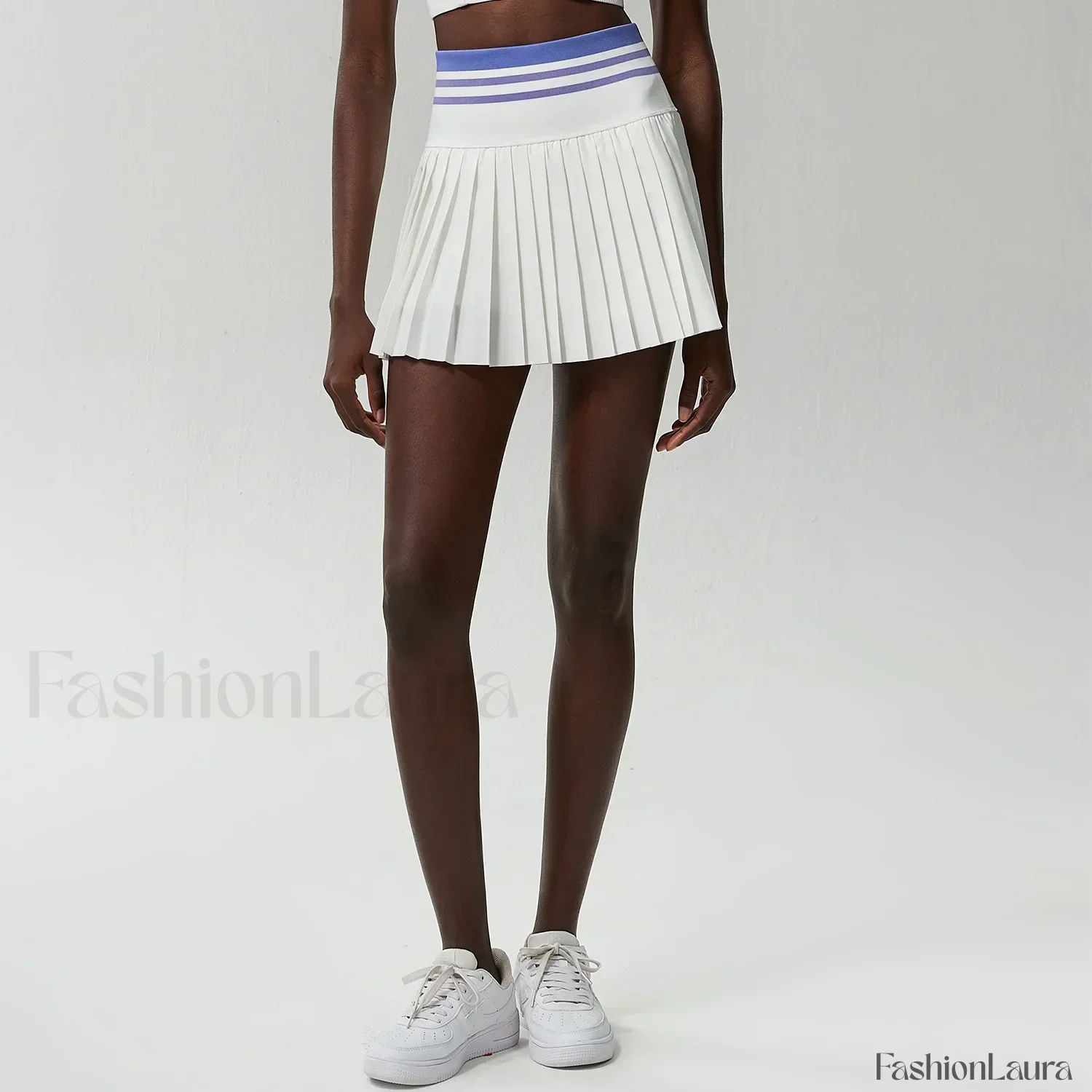 Pleated Tennis High Waist Sport Skirt - Image 17