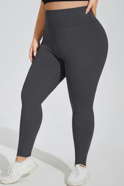 Plus Size Fleece High-Waisted Booty Leggings - Image 2