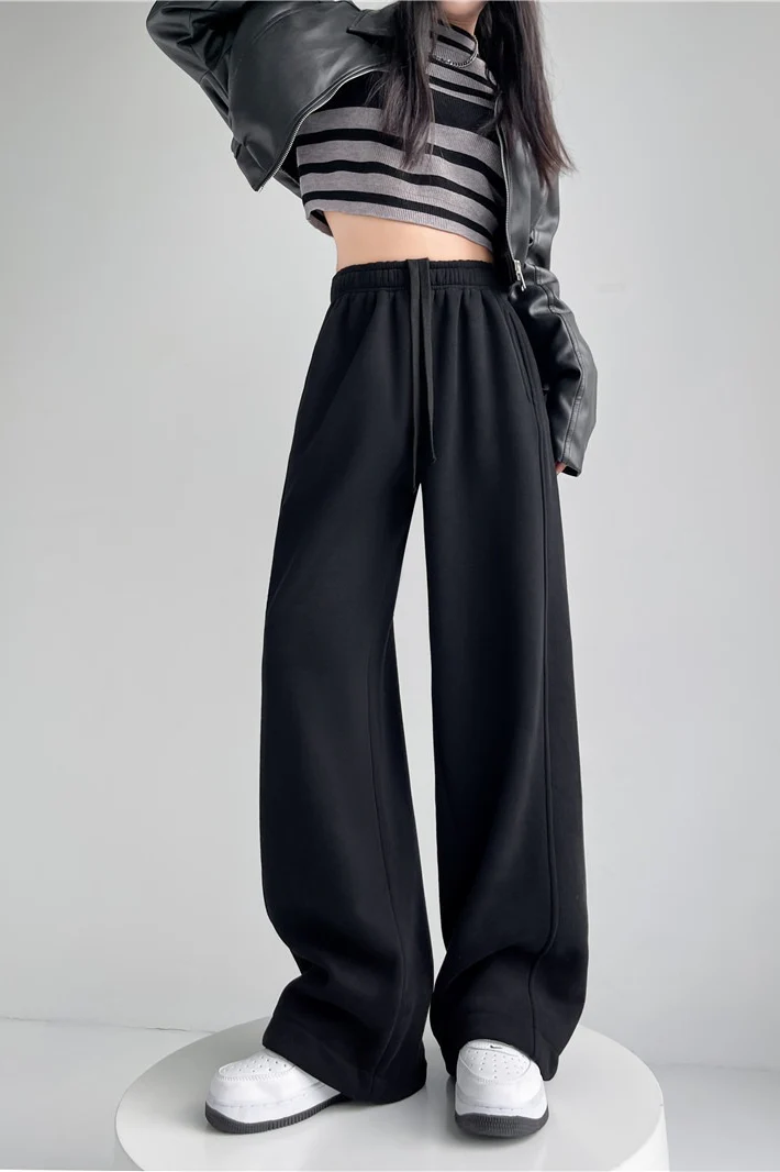 Plush Heavyweight Draped Knit Pants - Image 4