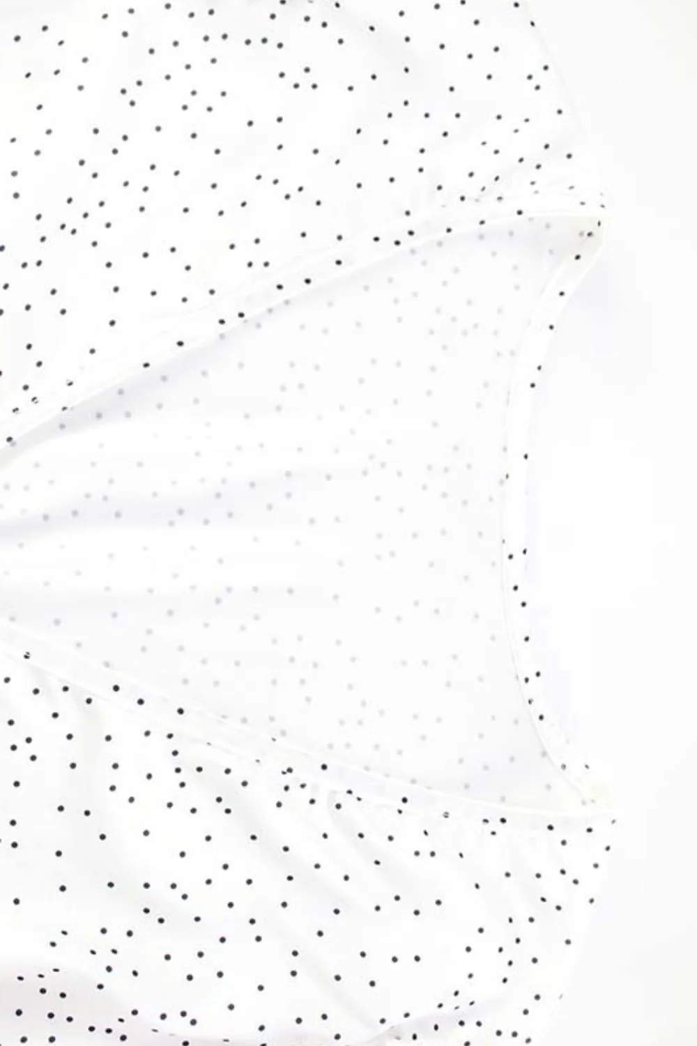 Polka Dot Satin V Neck Crop Top Mermaid Skirt Set - Image 10