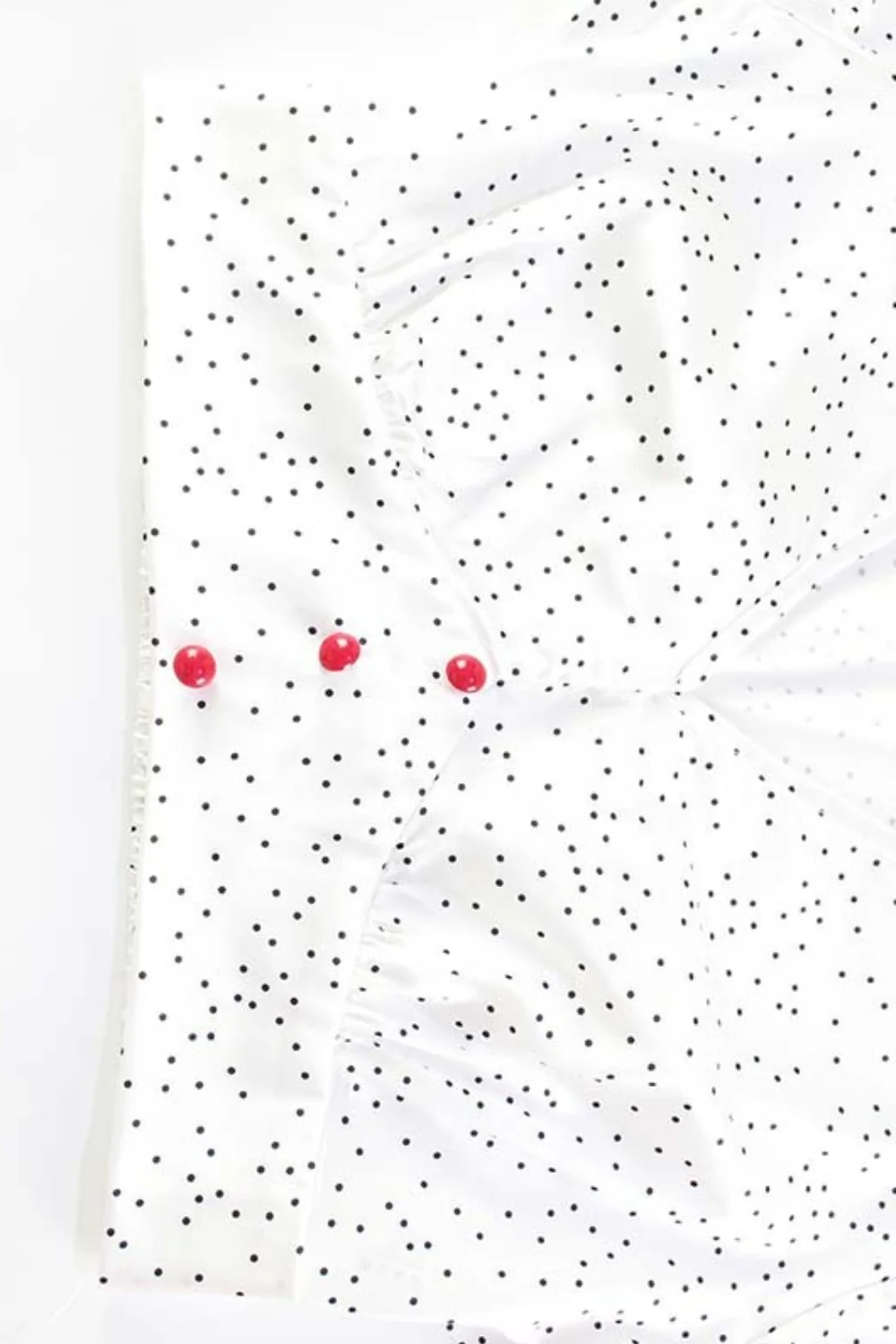 Polka Dot Satin V Neck Crop Top Mermaid Skirt Set - Image 11
