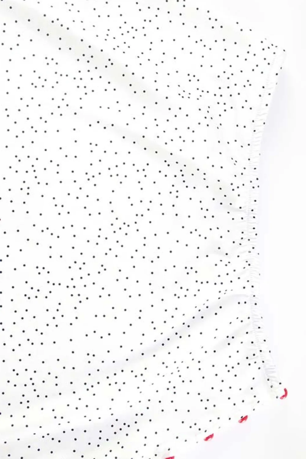 Polka Dot Satin V Neck Crop Top Mermaid Skirt Set - Image 12