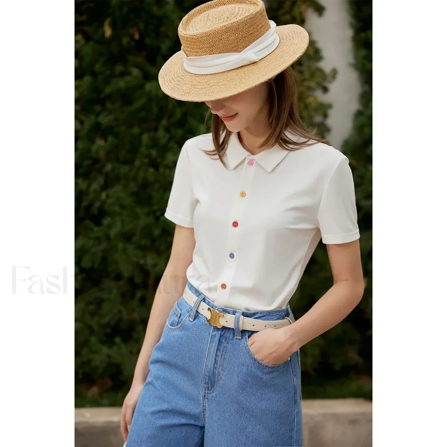 Polo Knit Slim Fit T-Shirt - Image 7