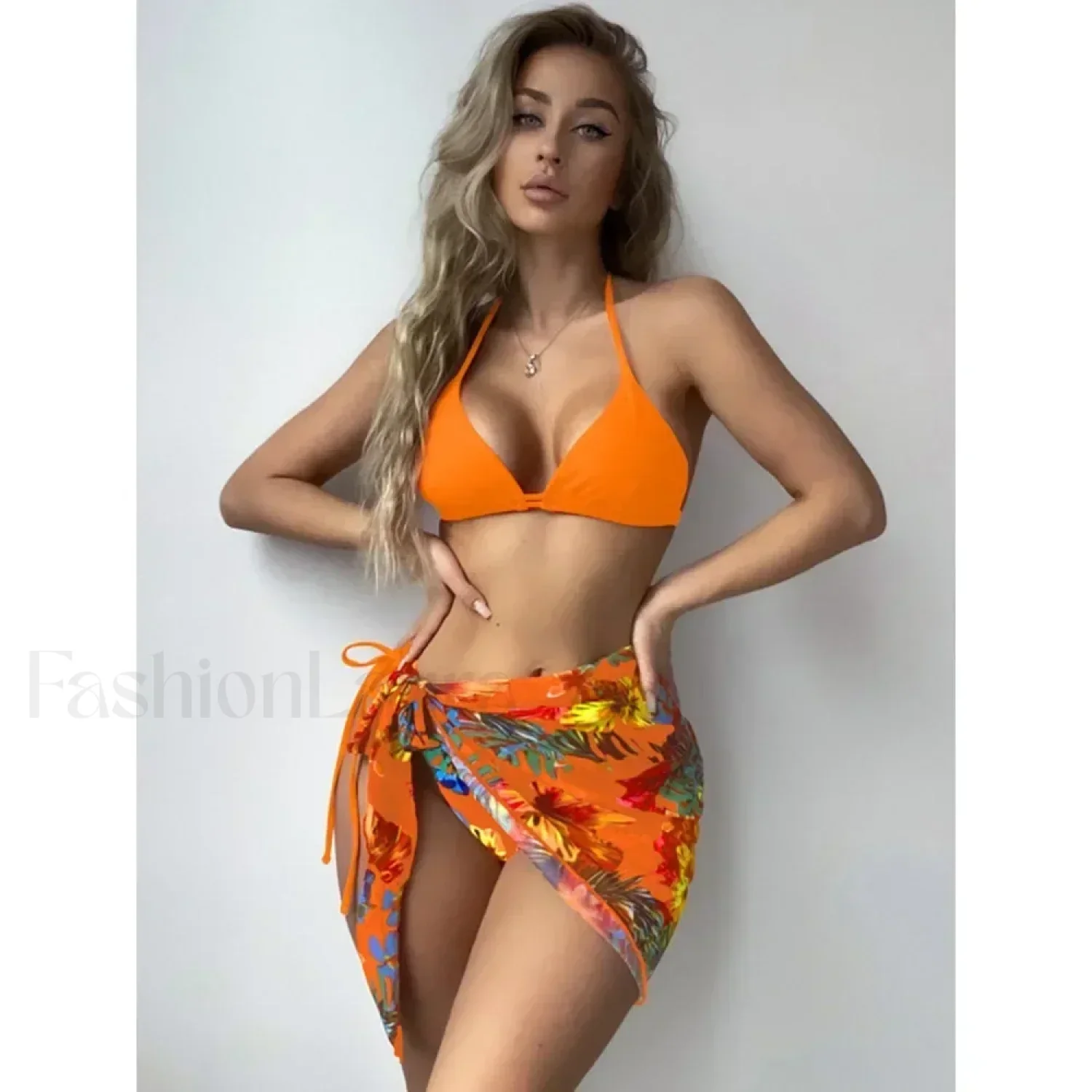 Printed Split Chic Three Piece Set - Image 13