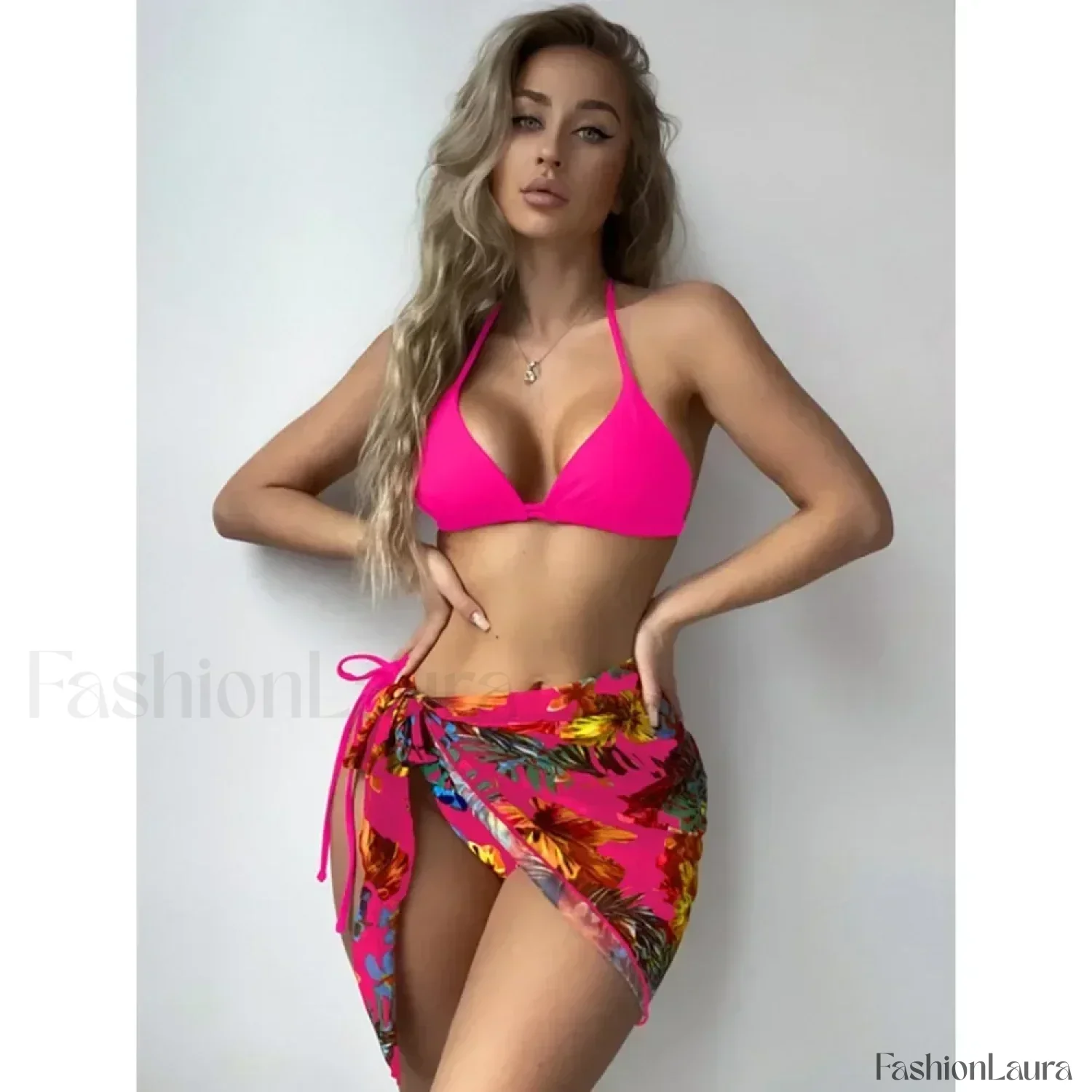Printed Split Chic Three Piece Set - Image 19