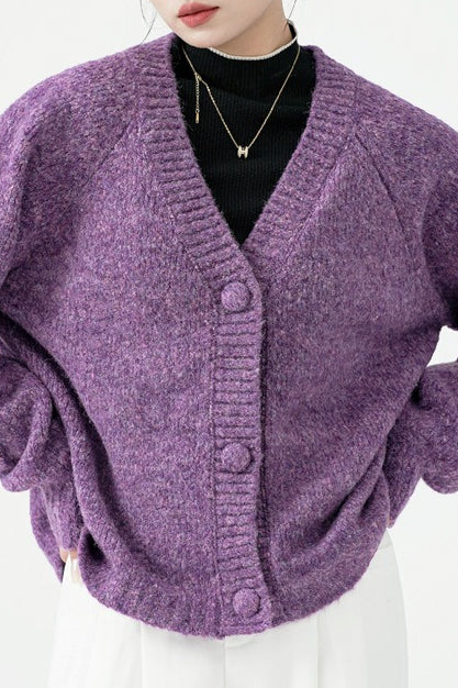 Purple Heavy Weight Knit Sweater - Image 9