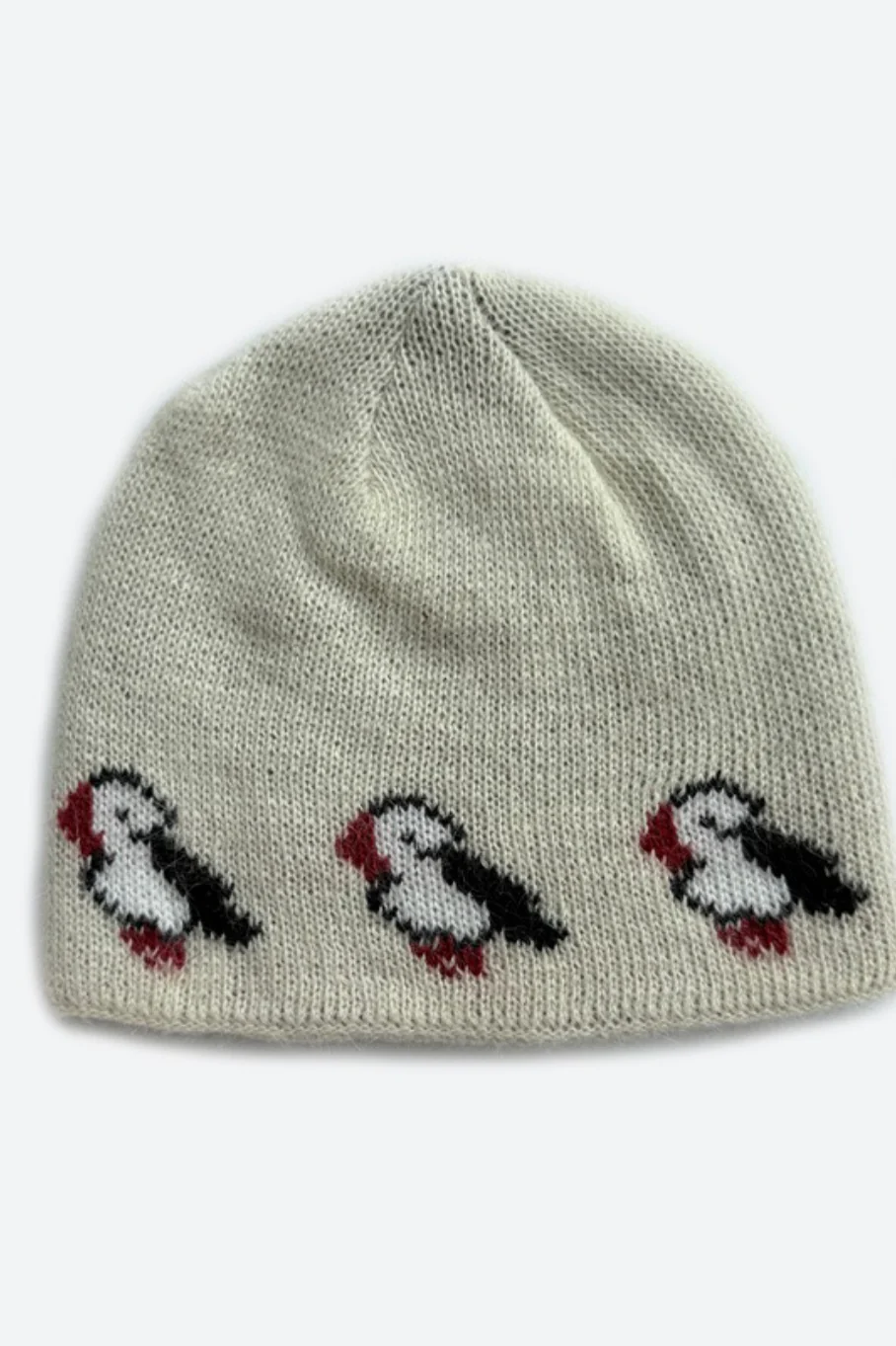 Rabbit Wool Blend Jacquard Knit Hat - Image 9
