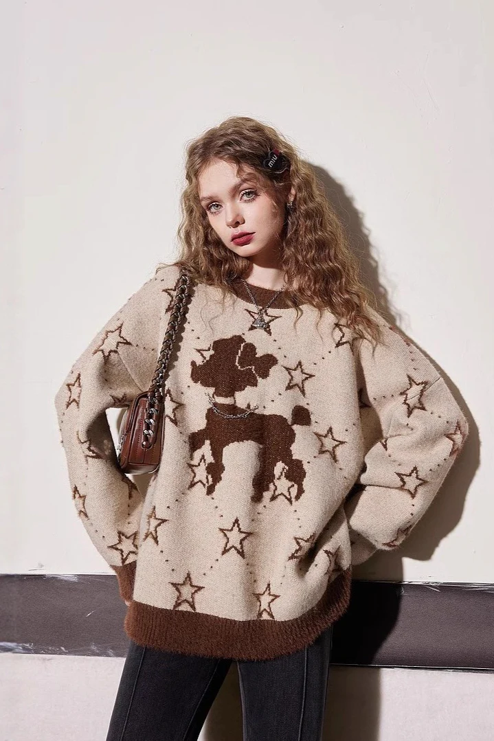 Relaxed Fit Cozy Crewneck Sweater