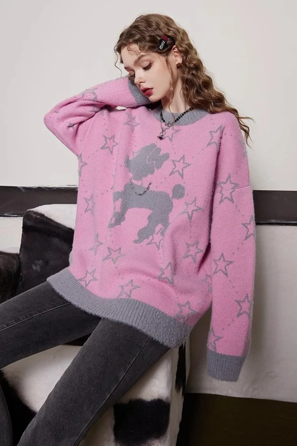 Relaxed Fit Cozy Crewneck Sweater - Image 13