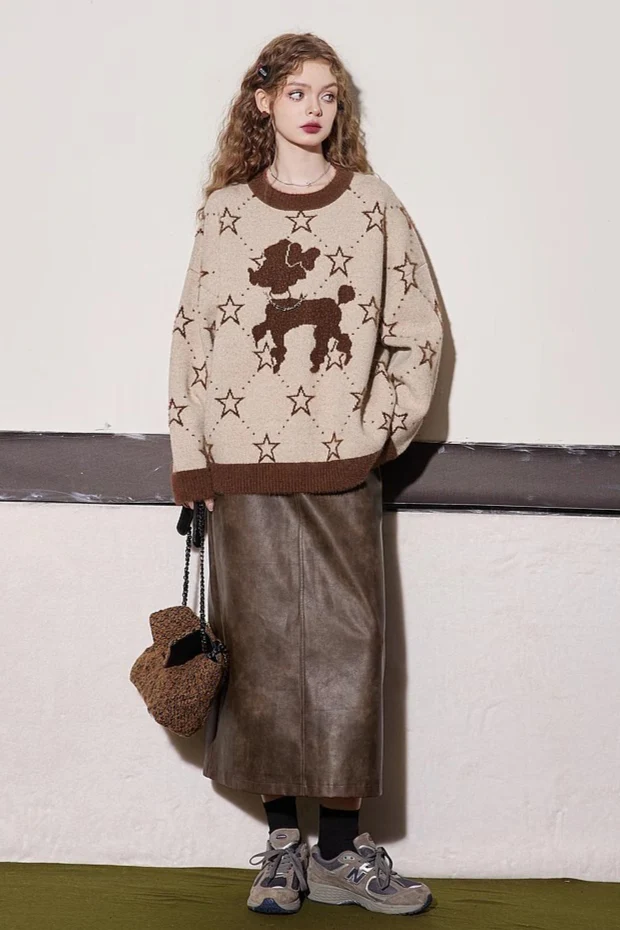 Relaxed Fit Cozy Crewneck Sweater - Image 5