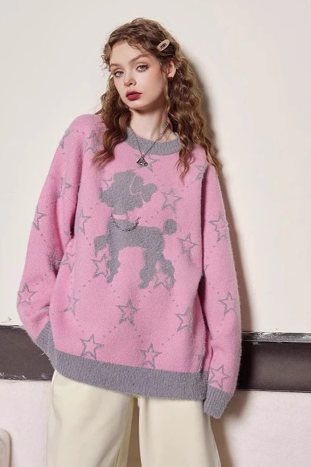Relaxed Fit Cozy Crewneck Sweater - Image 8