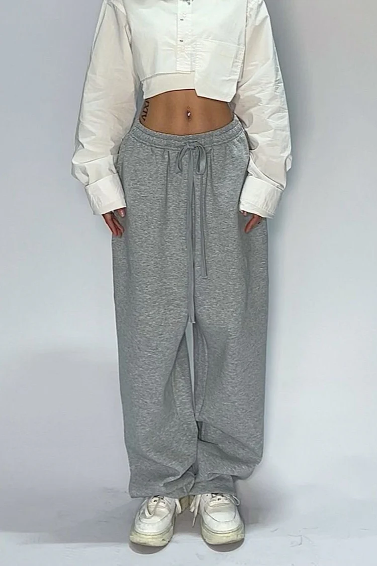 Relaxed Fit Solid Tone Lounge Knit Pants - Image 3