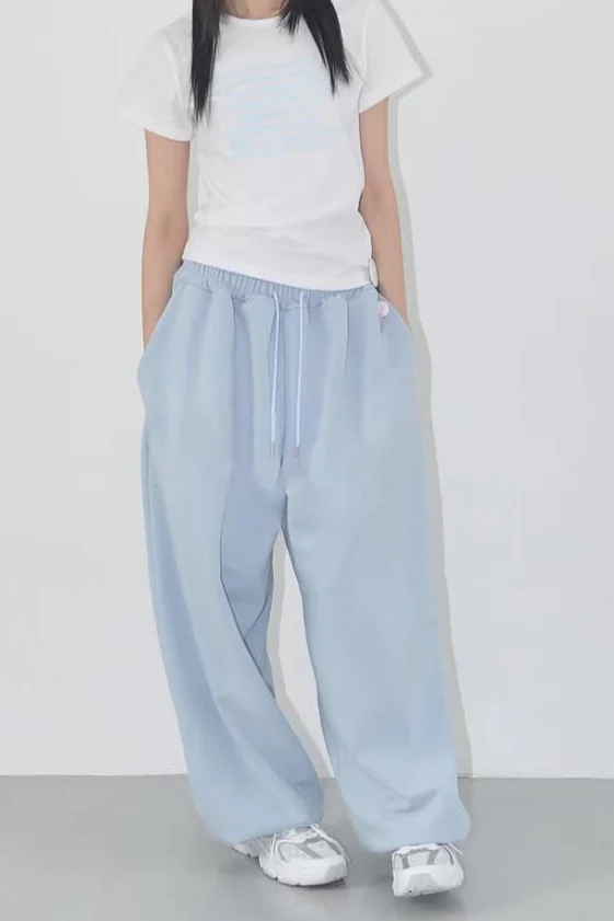 Relaxed Fit Solid Tone Lounge Knit Pants - Image 6