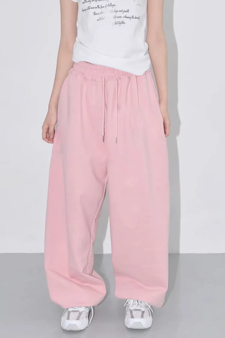 Relaxed Fit Solid Tone Lounge Knit Pants - Image 7