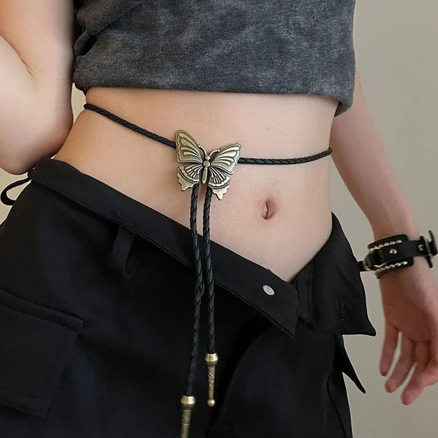 Retro Metal Butterfly Adjustable Waist Chain - Image 3