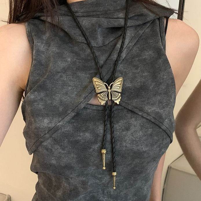 Retro Metal Butterfly Adjustable Waist Chain - Image 4