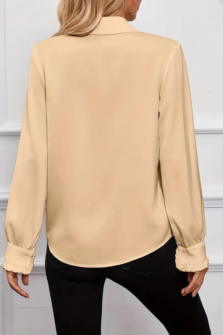 Ruffle Layered Long Sleeve Blouse - Image 17