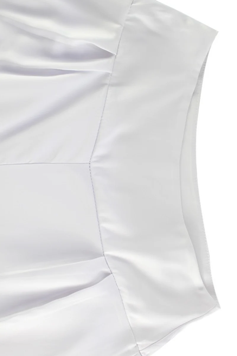 Satin Lapel Tie Front Top High Waist Pants Set - Image 11